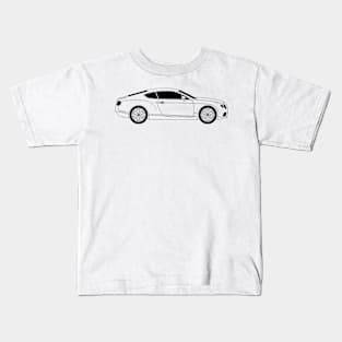 Continental GT Black Outline Kids T-Shirt